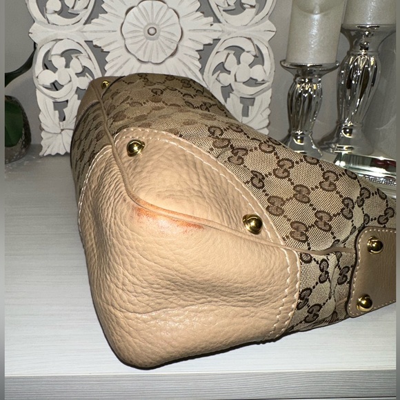 Gucci Large Jockey Canvas Hobo in Beige (cream/tan) - Picture 5 of 14
